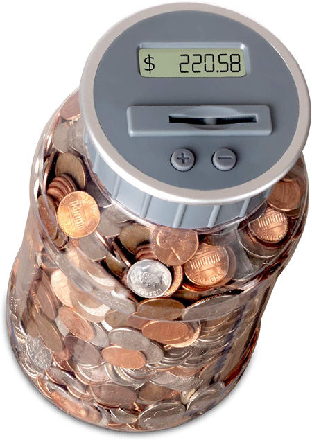 Digital coin jar - grandparents gift