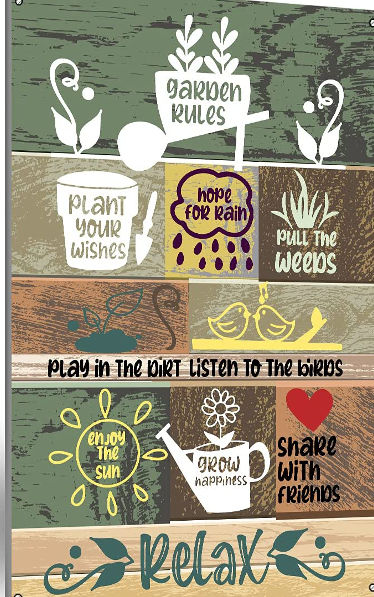 Garden Rules Metal Sign - gardener gifts