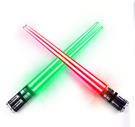 light saber chopsticks - white elephant gift ideas funny