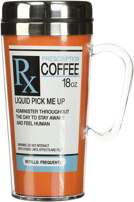 Prescription Insulated Mug - Gifts for a coffee lover