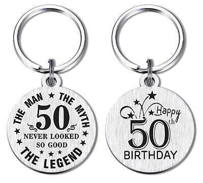 Happy 50th birthday Keychain