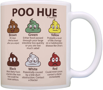 Poo Coffee Mug - funny white elephant gift