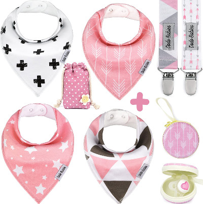 Bandana Pacifier Gift Set for newborn babies