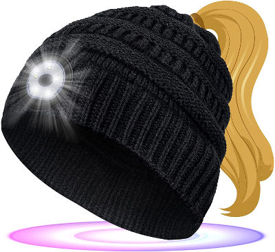 beanie with light - women's stocking stuffers