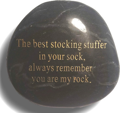 Engraved Rock - Stocking Stuffer ideas
