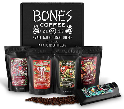 Bones Coffee Sampler World Tour - coffee gift set