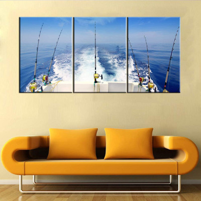 Canvas wall hanging - gifts for fishermen