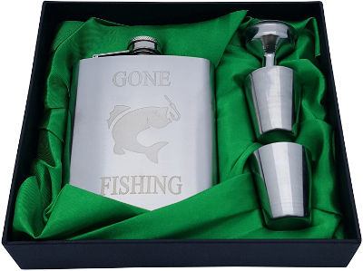 Gone fishing Flask - gifts for fishermen