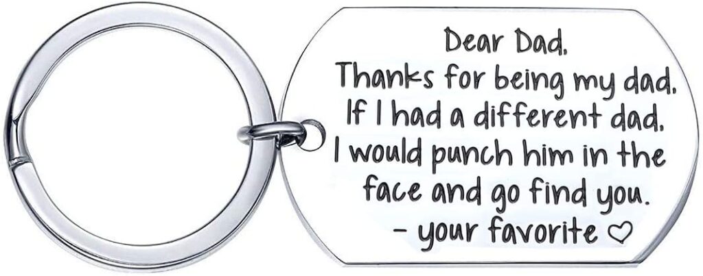 funny keychain - stocking stuffer for dad