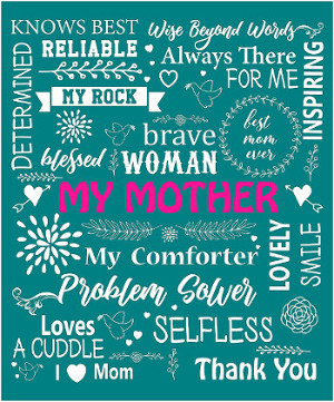 Fleece Throw blanket - ideas for Christmas gifts for mom