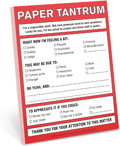 Paper tantrum - stocking stuffers funny
