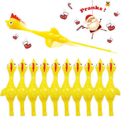 Rubber Chicken Slingshot - white elephant gag gfit