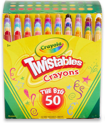 twistable crayons - ideas for kids stocking stuffers