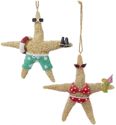 Beach Style Christmas Ornaments - Christmas gift for a couple