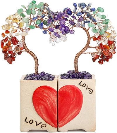 Crystal Love Trees - Christmas gift for a couple