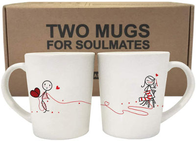 Heart Mugs - Anniversary gifts for couple