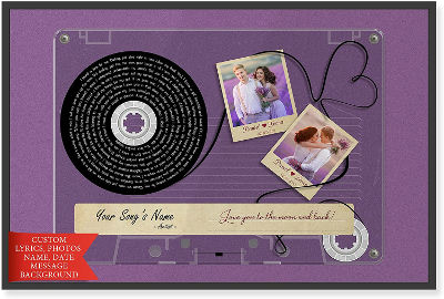 Personalized lyrics print - Gifts for anniversary couple