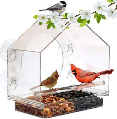 Window Bird House Feeder - gardening gifts