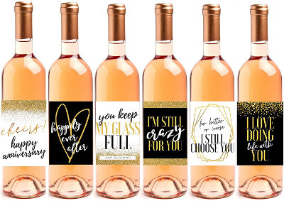 Wine Labels - gifts for anniversary couple