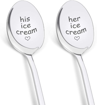 ice cream spoons - gift for couple anniversary
