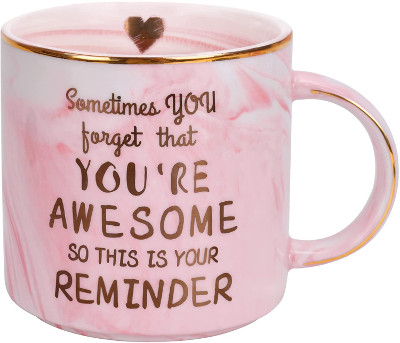 Pink Coffee Mug - valentines gift for mom