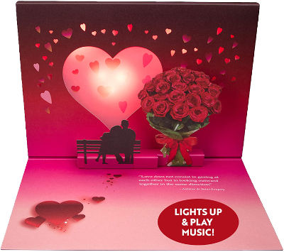 Popup Light up Valentines Card