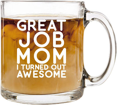Glass Mug - Funny gifts for Mothers Day 2023
