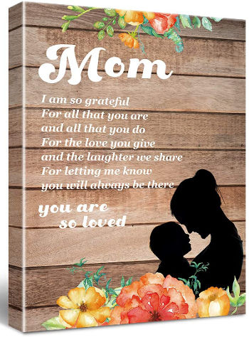 Grateful Canvas Poster - Mom gift for Mother's day