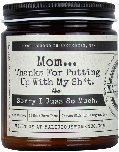 Mom Candle - fun gifts for Mothers Day