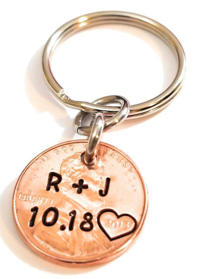 Personalized copper - wedding gift for a couple