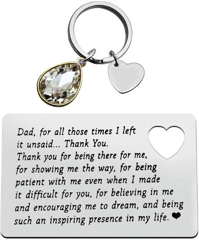 Wallet insert for Dad - sentimental gifts for father's day