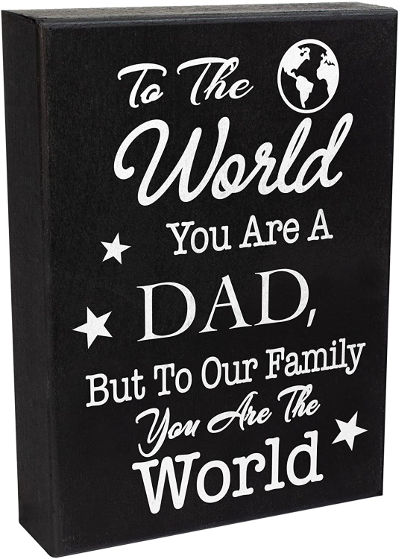 Wood Frame Family - sentimental Father's Day gifts