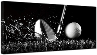 black and white Wall art - best golf gifts 2023