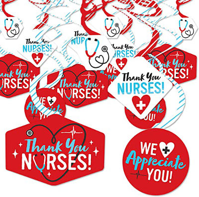 nurses week decorations - swirls