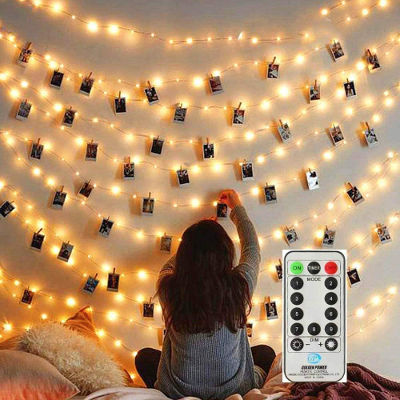 hanging photo clips lights - gift for 12 years old girl