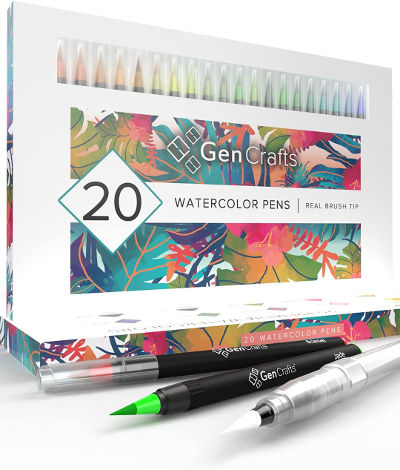 watercolor brush pens set - gift ideas for 12 year old girls