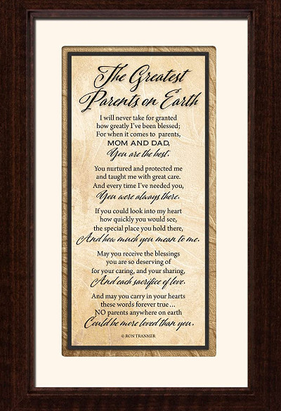 Greatest Parents by Ron Trammer - Wall Plaque