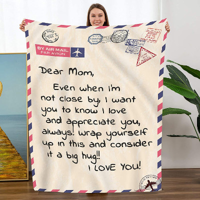 I love you Mom blanket