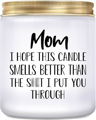 funny lavender scented candle Christmas gift for Mother