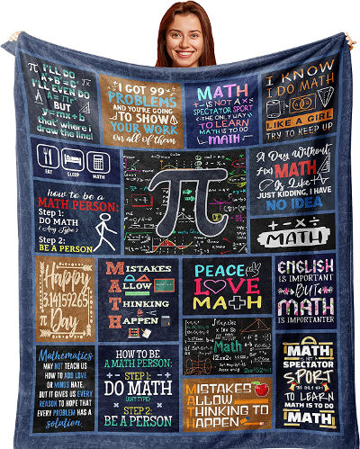 Flannel Math blanket - gifts for Math teacher