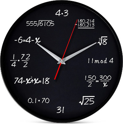 Math Wall Clock