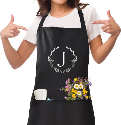 monogrammed apron
