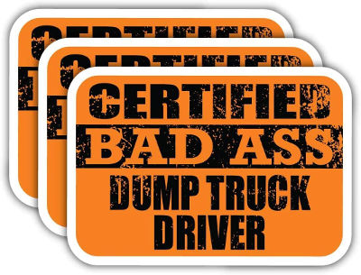Dump truck Bumper Stickers