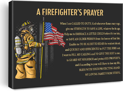 FireFighters Prayer Framed