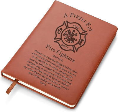 Leather notebook for firefighters