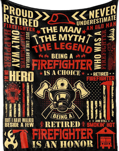 Retired Firefighter Blanket