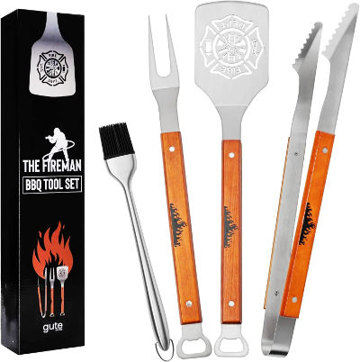 barbecue tools set gift for a firefighter
