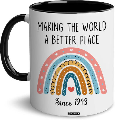 80th birthday coffee mug