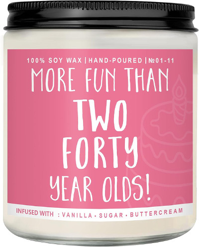 funny 80th birthday candle