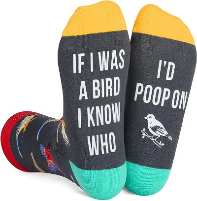 funny bird socks
